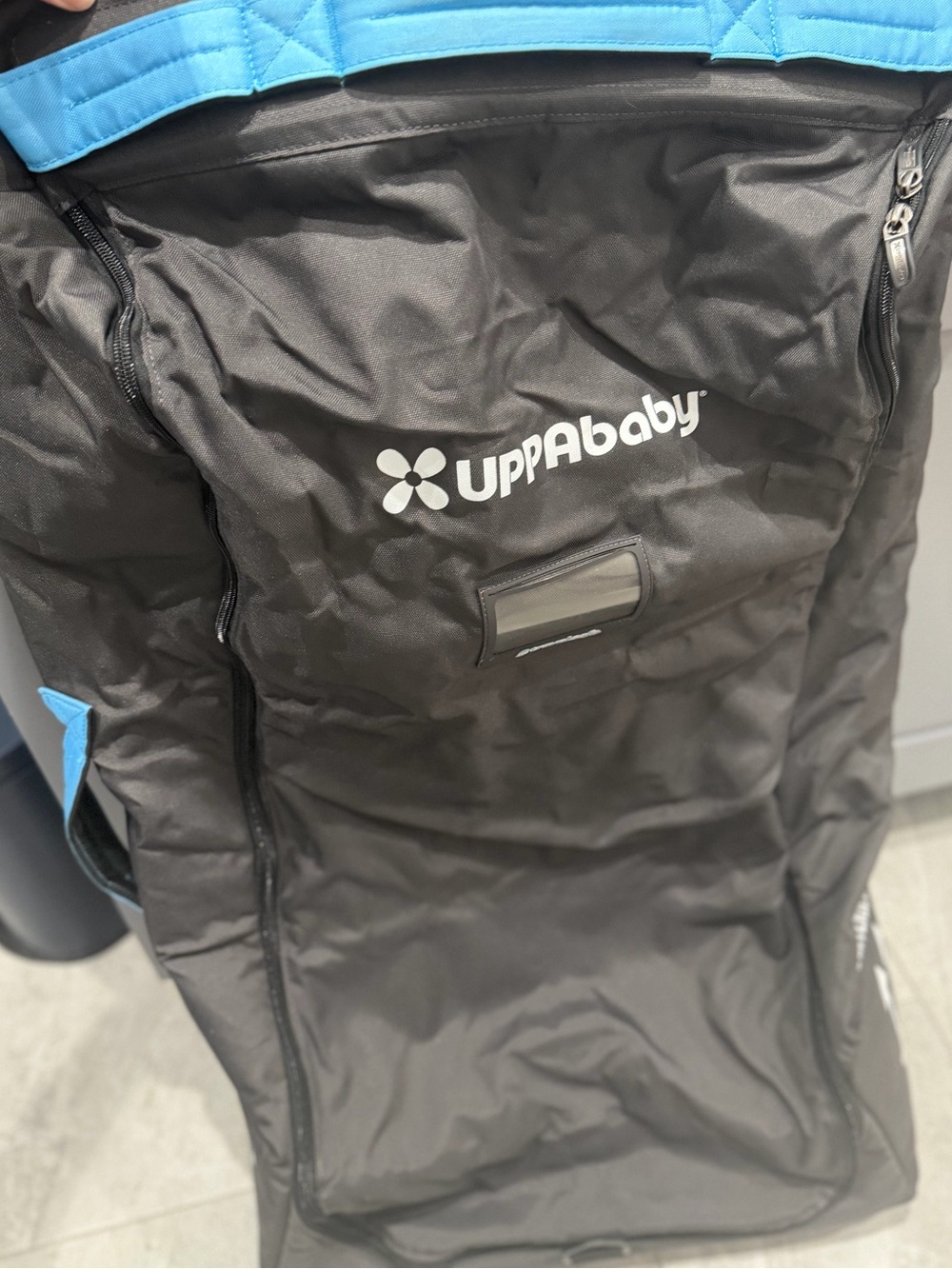 UPPAbaby Black Travel Bag with uBlue Trim for stroller